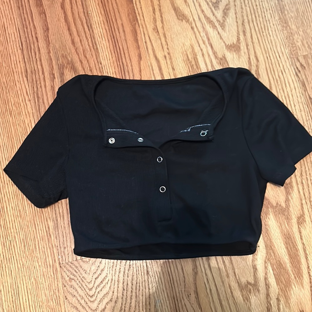 never worn, black, small, amazon top,